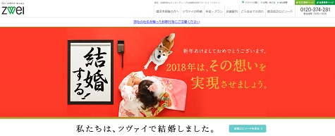 ツヴァイのサイトの外観
